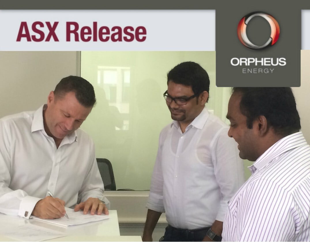 ASX listed Orpheus Energy signs Share Purchase Agreement with Tat Capital advised Indian Tech Co Wavetronic