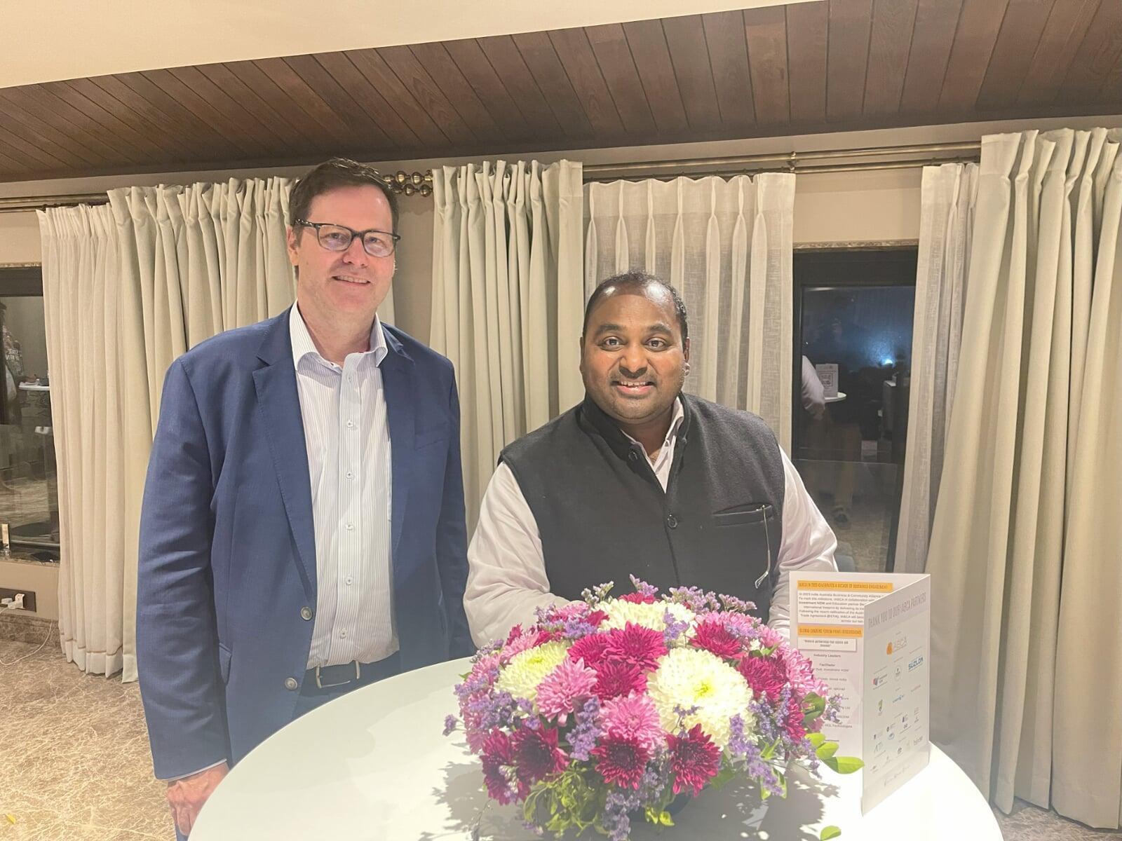 With Australian Consul General